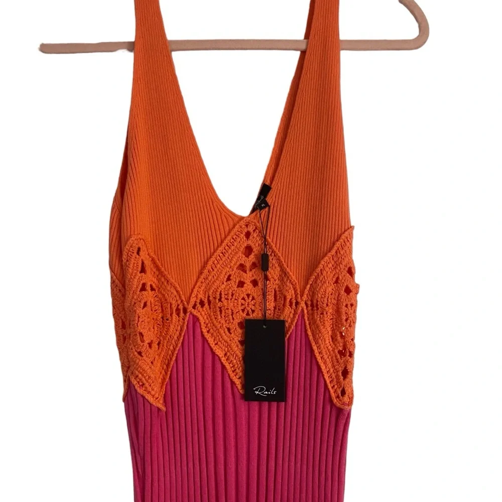 NWT Rails Taryn Colorblock Dress MIDI - Picture 3 of 5